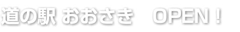 道の駅 おおさき　OPEN !
